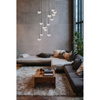 Lampa wisząca kaskadowa LED 3000K SERENITY 12 BK AZZARDO AZ6534