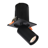 Podtynkowa czarna ruchoma oprawa sufitowa 1xGU10 Termo Italux SPL-50310-1S BK