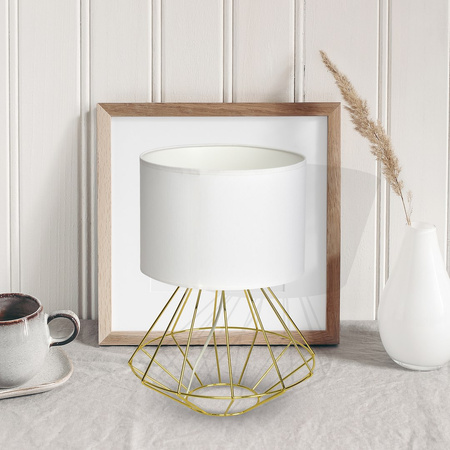 Lampa stojąca LUPO WITE/GOLD 1xE27 MLP6268