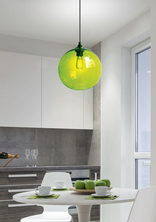 LAMPA WISZĄCA EDISON 25 1X60W E27 ZIELONY Candellux 31-29546-Z