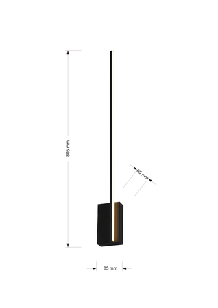 Kinkiet Linealo 2 Prawy Aviano Lighting 4202-0210R