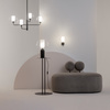 Luksusowa lampa wisząca do salonu Memory MOD177PL-04B Maytoni