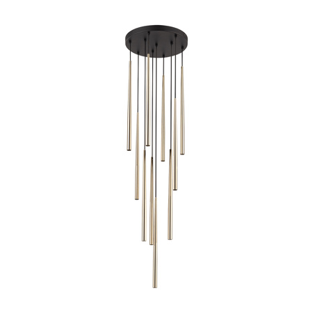 PIANO BLACK GOLD LAMPA WISZACA 10 TK Lighting 10118