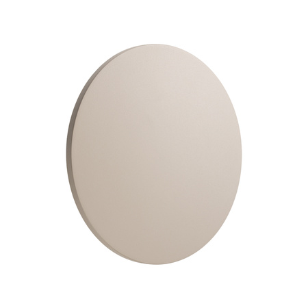 Okrągły płaski kinkiet w kolorze beżowym podświetlający elewacje 24cm IP65 3000K ARIA LED L Nowodvorski 11570