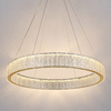 Lampa wisząca Kingdom złoty okrąg kryształowy 79cm 40W LED Milagro ML2786