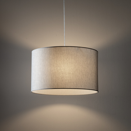 Lampa wisząca szary abażur o średnicy 50cm 1xE27 HOTEL MOOD Nowodvorski 11791