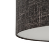 Lampa sufitowa okrągła z tkaniny w kolorze czarny melanż 50cm 1xE27 AMARELA M Nowodvorski 11658