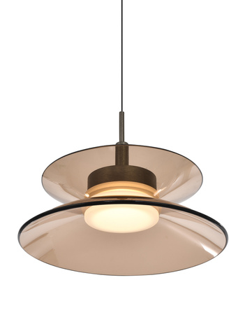 Lampa wisząca jedynka Crema brąz / klosz coffee Aviano Lighting 6058-121