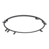 Czarny okrąg sufitowy średnica ok 130cm z 9 reflektorami 9xGU10 FOURTY ROUND Nowodvorski 11950