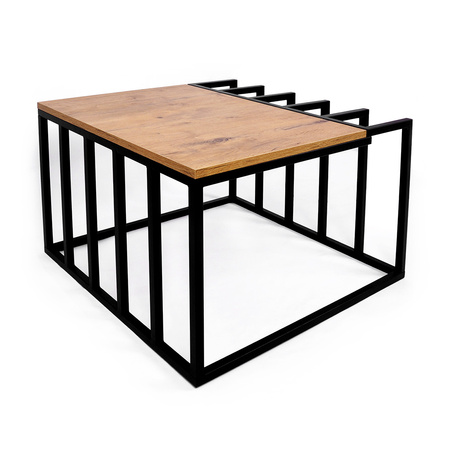 Czarny stolik kawowy geometryczny KS-27 STOLIK z serii KAJA HOME