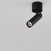 Czarny spotlight natynkowy z ruchomą tubą Focus T C141CL-L125-6W3K-B Maytoni