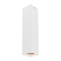 Ryflowana oprawa sufitowa natynkowa biała 24cm 1xGU10 Tecno Italux CLN-37492-L-WH