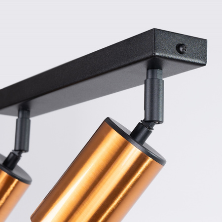 Plafon WINX 2 czarny/miedź Sollux SL.1375