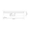 Kinkiet nad obraz SHINE 60cm LED WHITE Milagro ML3878