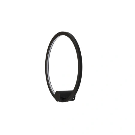 Czarny kinkiet obręcz LED o średnicy 40cm do łazienki lub salonu IP44 Ringa S LED WL0116-S-BK Yaskr