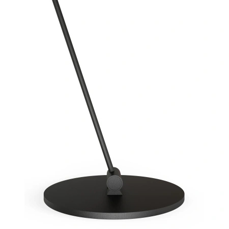 Czarna lampa stojąca z panelem LED w kolorze różowe złoto Solenia dotykowa 1xLED FL0104 Yaskr