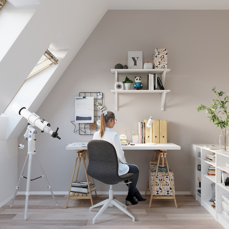 Lampa biurkowa RING biała Sollux SL.1090