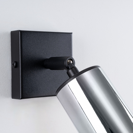 Kinkiet WINX czarny/chrom Sollux SL.1366