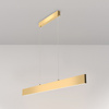 Złota lampa wisząca 118cm liniowa wąska LED 3000K Step P010PL-L30G3K Maytoni