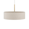 Lampa wisząca do sypialni z kremowym kloszem 65cm SANTANA  L Nowodvorski 11653