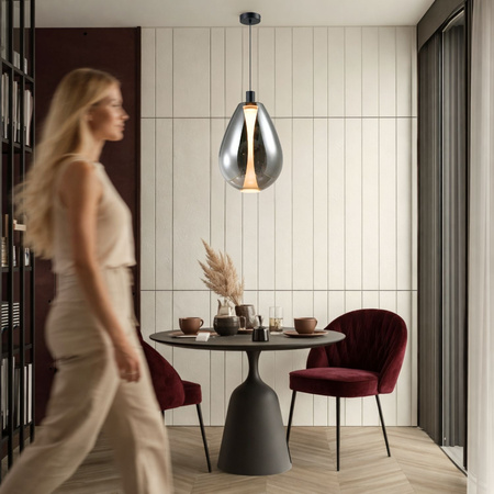 Lampa wisząca z ciekawym dymionym kloszem DENSO 30 1xGU10 Candellux Studio 31-51387