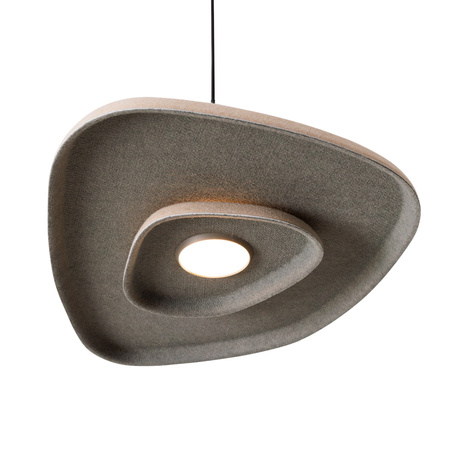 Lampa wisząca kremowo szara z filcu DEUX CREAM&GREY MAXLIGHT P0561