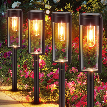 Zestaw dwóch słupków solarnych Path 3000K IP44 2-pak Eko-Light EKO1454