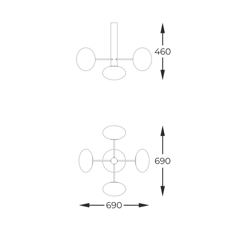 Lampa sufitowa OMI G9 LED Zuma Line 1198