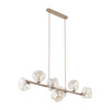 Lampa wisząca beżowa z bursztynowymi kloszami LAVA SABIA 7XG9 Tk Lighting 11109