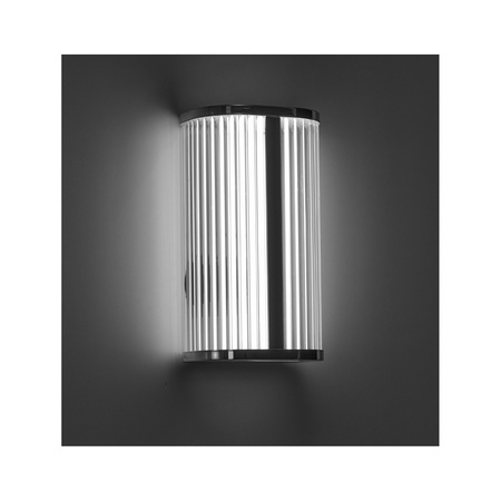 Chromowany kinkiet LED ze zmienną barwą światła PANDORA WALL CCT SWITCH IP44 CH AZZARDO AZ6572