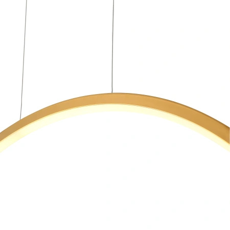 Lampa wisząca pionowy złoty okrąg 85cm do łazienki Loop M LED 3000K IP44 PL0119-85-GD Yaskr