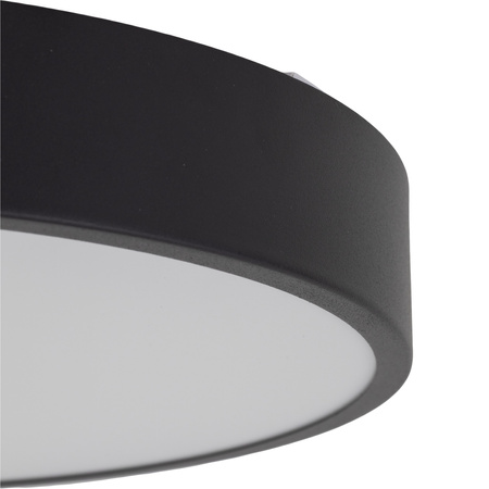 Lampa sufitowa okragła 30cm VELIS BLACK LED 24W IP54 Tk Lighting 18280