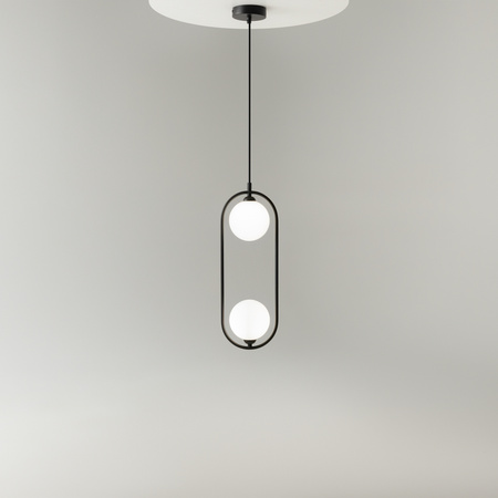 Lampa wisząca RING Maytoni czarna MOD013PL-02B
