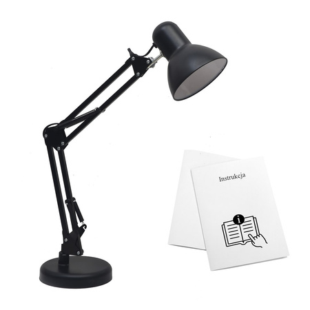 Lampka biurkowa Nexa Czarny 1xE27 Milagro ML1638