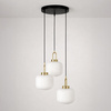 Lampa wisząca z ryflowanymi kloszami DIOP Kaja Lighting K-5892