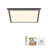 Kwadratowy plafon 45x45 z czarną ramką sterowany pilotem i smartfonem LED EDGING-SMART Just Light Leuchten Direkt 14451-18