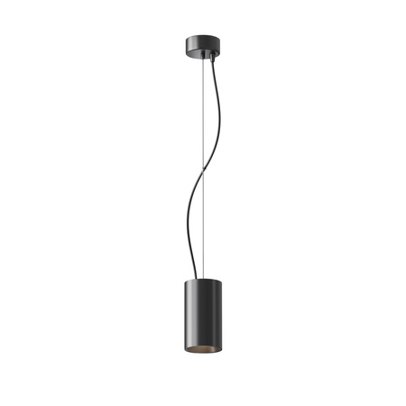 Czarna TUBA lampa wisząca LED o średnicy 7,5cm z CRI 90 Efir P089PL-15W3K-B Maytoni