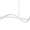 Lampa wisząca biała fala LED 3 barwy światła Mila Italux PND-23523A-WH