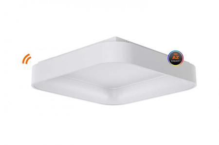 Kwadratowy plafon LED o szerokości 60cm na pilota SOLVENT S TOP 60 CCT SMART WH + REMOTE CONTROL AZZARDO AZ4006