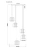 Lampa wisząca SOLIX 5xE27 Zuma Line DU32201A/5L