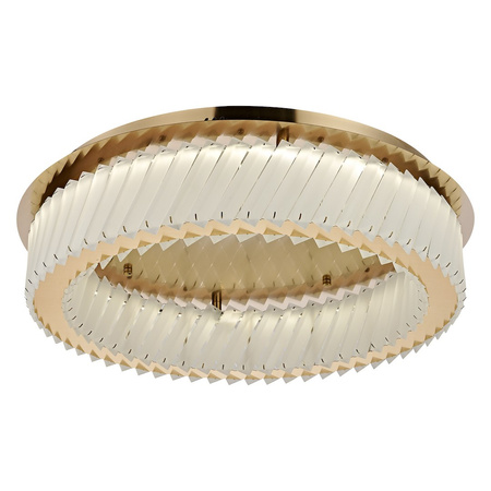 Lampa sufitowa złota Deluxe okrągła 53cm 24W LED Milagro ML2783