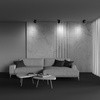 Czarna regulowana oprawa natynkowa typu spot o średnicy 12cm LED 3000K Onda C024CL-18W3K-B-1 Maytoni