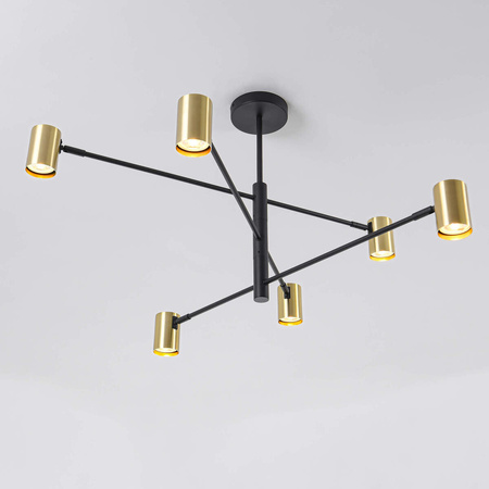 Lampa wisząca Snow 6 złota 6xGU10 Light Prestige LP-731/6P GD