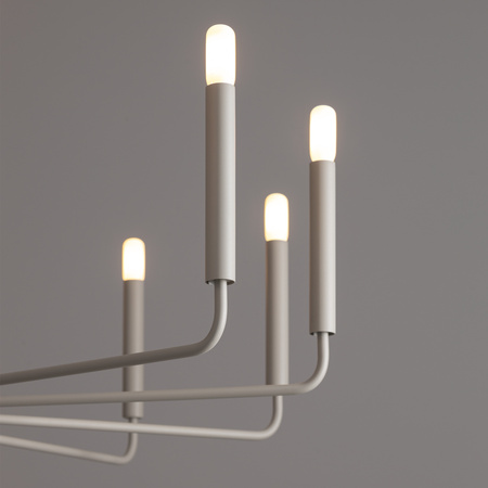 Żyrandol loftowy minimalistyczny – lampa wisząca świecznikowa 12xE14 ORTO B Nowodvorski 11465