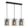 Lampa wisząca KALULA Italux PND-78901-3-BK+SG