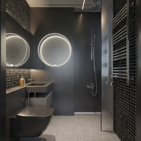 Biały duży pierścień ścienny LED 90cm Ringa L IP44 WL0116-L-WH Yaskr