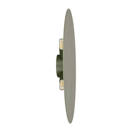 Zielony płaski okragły kinkiet podświetlający ściane o średnicy 40cm LUNA GREEN 4xG9 Tk Lighting 10958