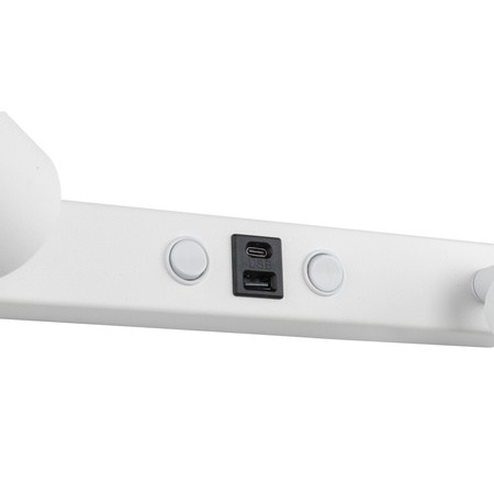 Podwójny kinkiet w kolorze białym z gniazdem USB NEX WHITE 2XGU10 Tk Lighting 11355