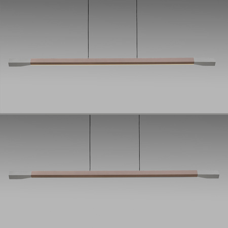 Lampa wisząca liniowa w kolorze kawowym LED 3000K HOOP Paul Neuhaus 2732-36 ze ściemiaczem