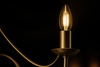 Złota lampa wisząca - świecznik w stylu glamour BARTEZ Kaja Lighting  KZ-3990